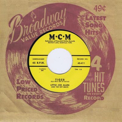 Little Joe Allen And The Off Beats – Tiger ( Vinyl, 7" )M.C.M – 45-411