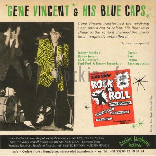 Gene Vincent & His Blue Caps - Rockin' In Australia ( vinyl 7") – Image 2