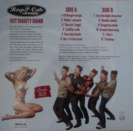 Roy P-Cat & the V8 Daddies -  Hot Diggity Damn  ( Vinyl, LP) - Image 2