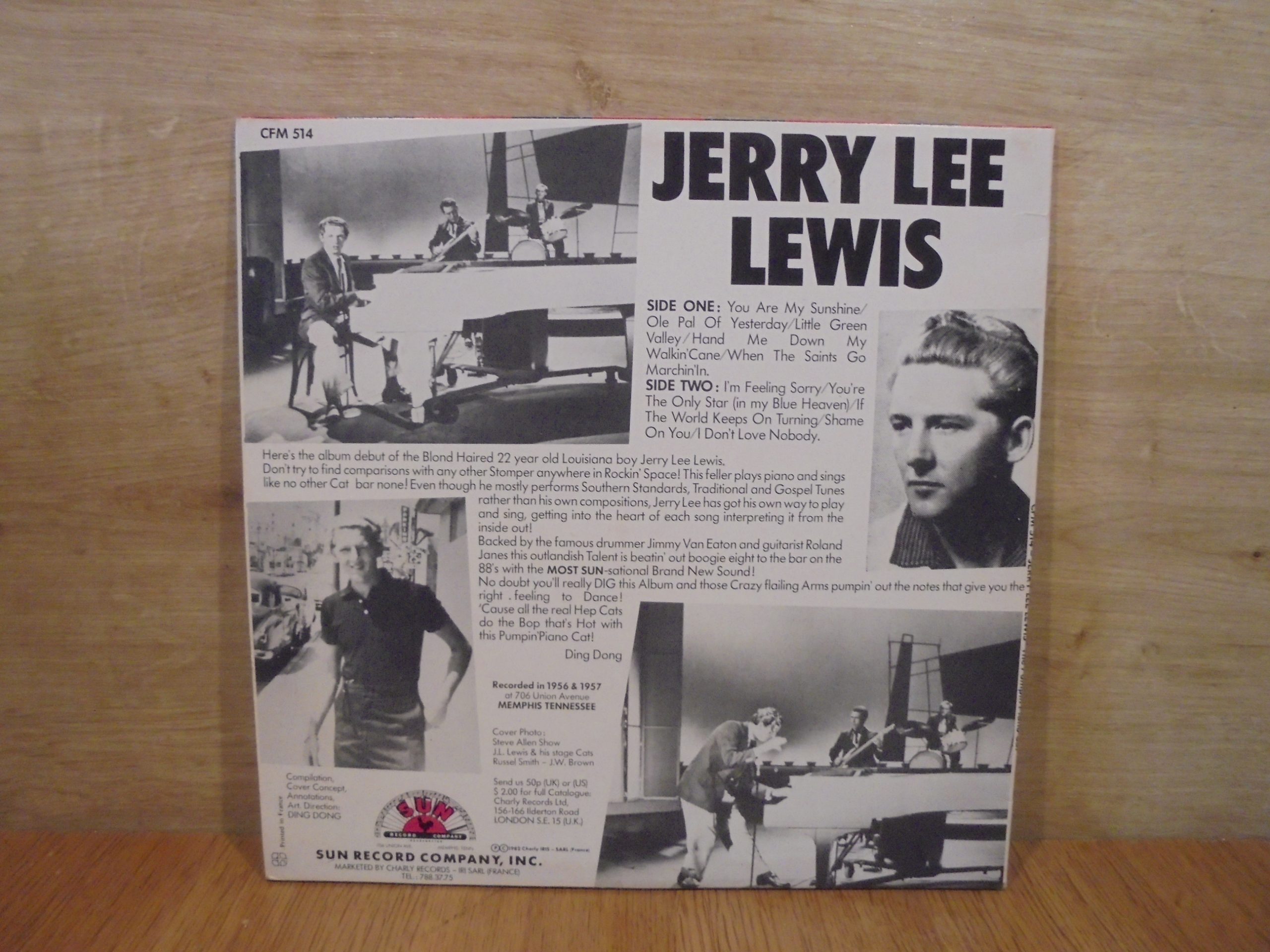 Jerry Lee Lewis – The Pumpin' Piano Cat  ( 10 Inch / 25 CM )CFM 514 – Image 2