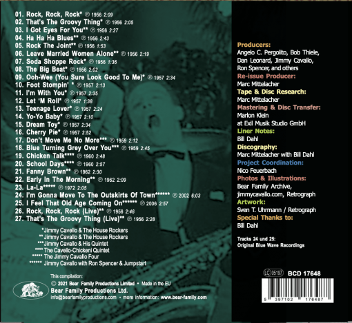Jimmy Cavallo - Rocks (CD ) – Image 2