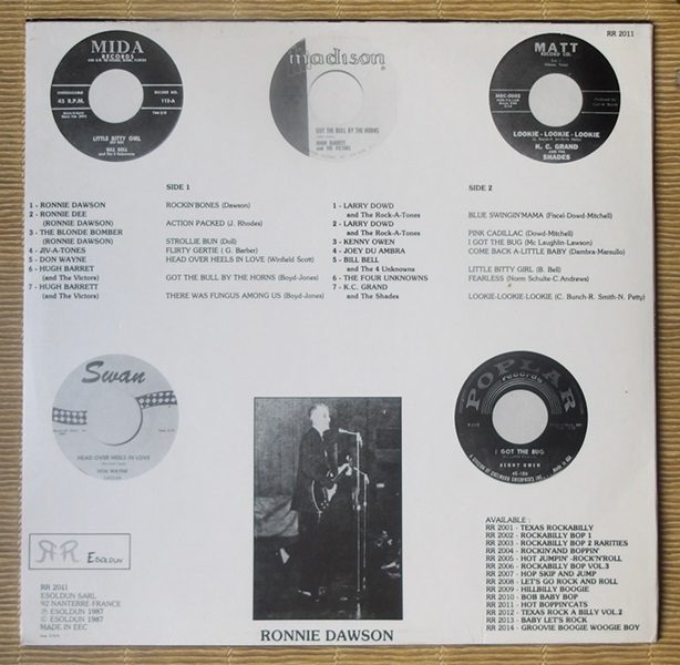 Various – Hot Boppin' Cats ( Vinyl, LP, Compilation ) Esoldun – RR 2011 - Image 2