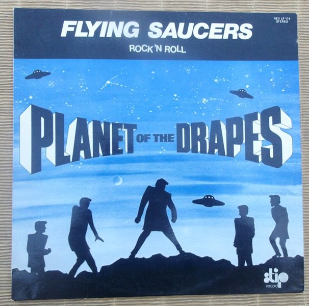 Flying Saucers- Planet of the Drapes ( Vinyl, LP) French Press ! Stip Record
