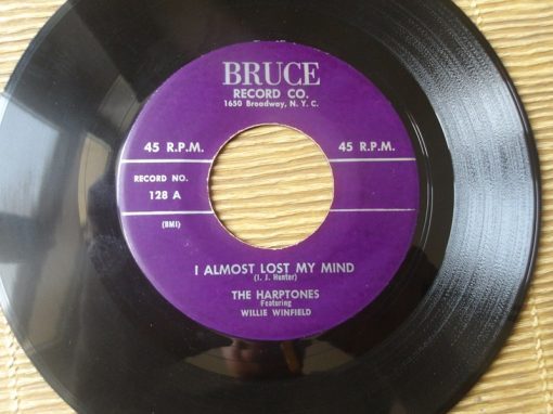 The Harptones – Almost Lost My Mind( Vinyl, 7",US,1955)Bruce Record Co – 128