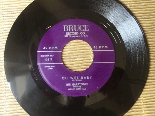 The Harptones – Almost Lost My Mind( Vinyl, 7",US,1955)Bruce Record Co – 128 – Image 2
