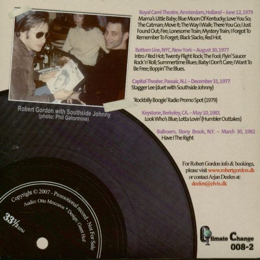 Robert Gordon Rocks And The Wildcats Roll ( CD digisleeve / pochette carton  ) - Image 2