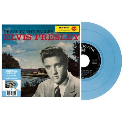 Elvis Presley -Peace In The Valley (Vinyl 7'') Blue Reissue