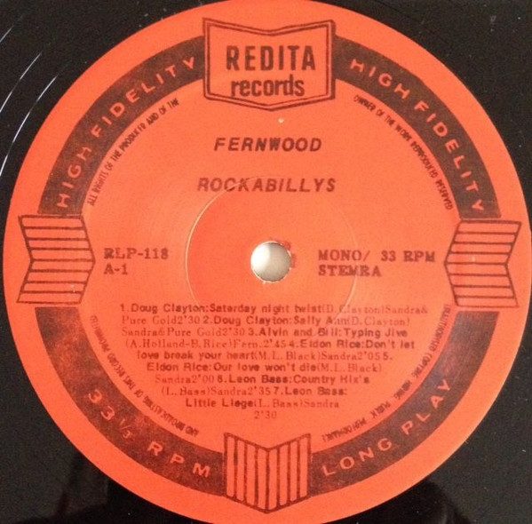 Various – Fernwood Rockabillies ( Vinyl, LP ) Redita – 118 - Image 2