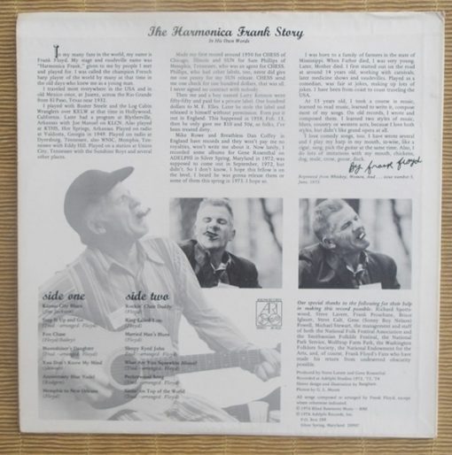 Harmonica Frank Floyd – Harmonica Frank Floyd (Vinyl, LP)Adelphi Records – AD-1023 – Image 2