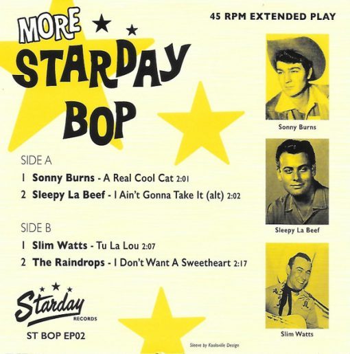 Various – More Starday Bop ( Vinyl, 7") – Image 2