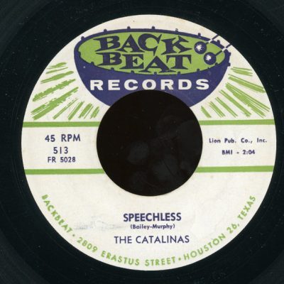 The Catalinas – Speechless ( Vinyl, 7", Reissue, ) Back Beat – 513