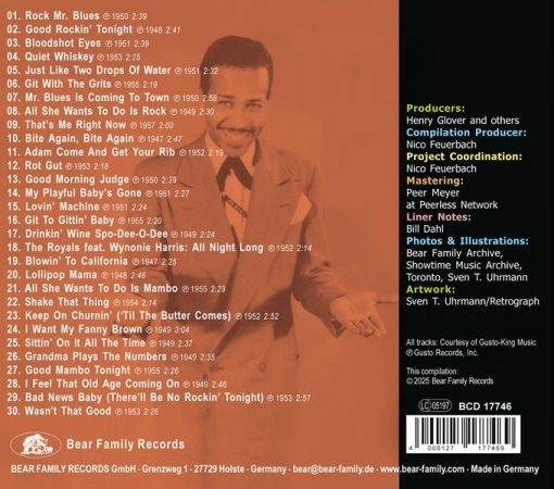 Wynonie Harris - Rocks (CD) BCD17746 - Image 2