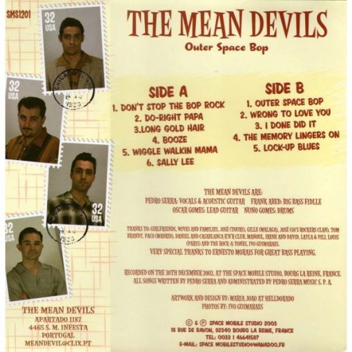 The Mean Devils – Outer Space Bop  ( Vinyl, LP, 10" ) – Image 2