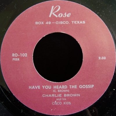 Charlie Brown And His Cisco Kids  (Vinyl, 7", Reissue) Rose – RO-102