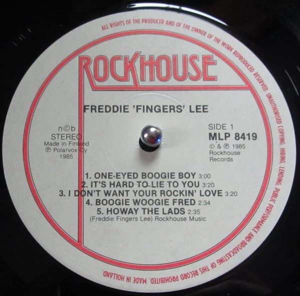 Freddie Fingers Lee – Rockhouse Mini LP Collection ( Vinyl, LP, Album )Rockhouse – MLP 8419 – Image 2