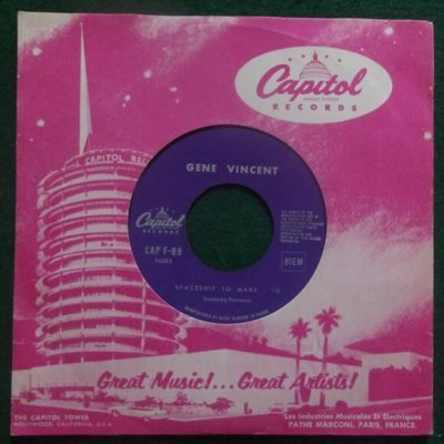Gene Vincent – Spaceship To Mars ( Rare French Juke Box 7") CAP F-89