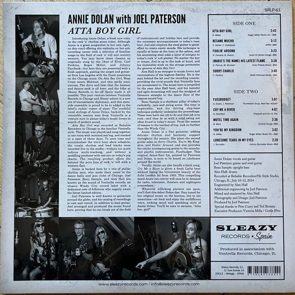 Annie Dolan with Joel Paterson – Atta Boy Girl ( Vinyl LP ) – Image 2